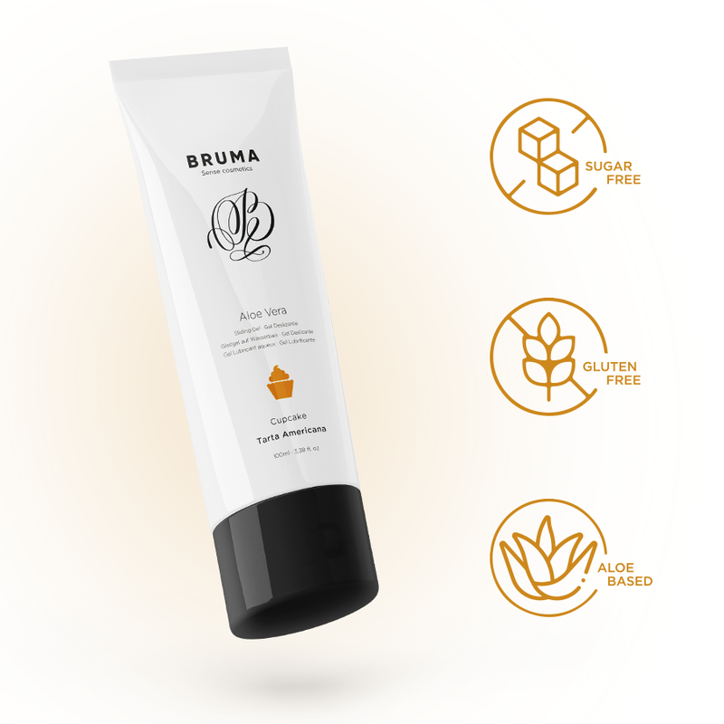 BRUMA – GEL GLISSANT À L »ALOE VERA SAVEUR CUPCAKE 100 ML