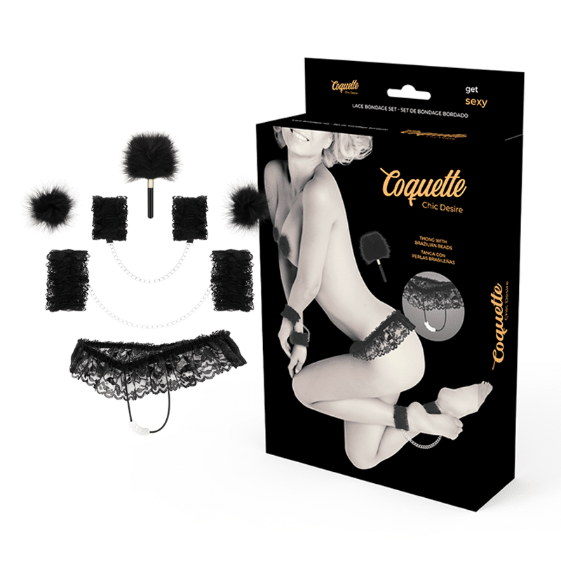 COQUETTE CHIC DESIRE – ACCESSOIRES DENTELLE BONDAGE SET DELUXE