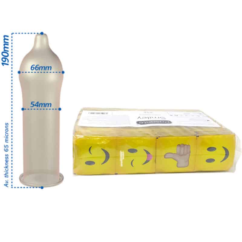 PASANTE – PRÉSERVATIFS SMILEY SAC 144 UNITÉS