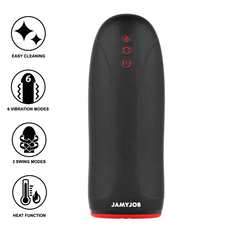 JAMYJOB – MASTURBATEUR  EFFET CHAUFFANT SWING-R, SWING TECH ET VIBRATION