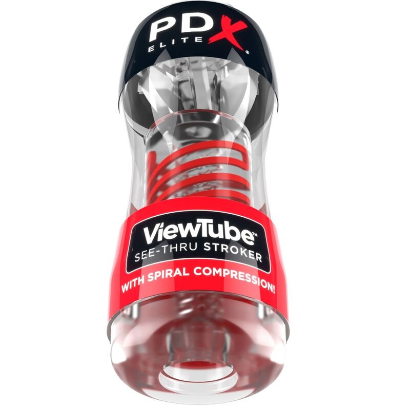 PDX ELITE – STROKER VIEWTUBE 2 SPIRALE COMPRESSION TRANSPARENT