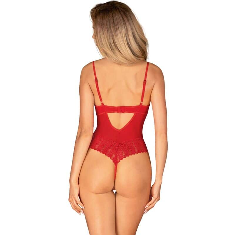 OBSESSIVE – TEDDY SANS CROCHET INGRIDIA ROUGE XS/S