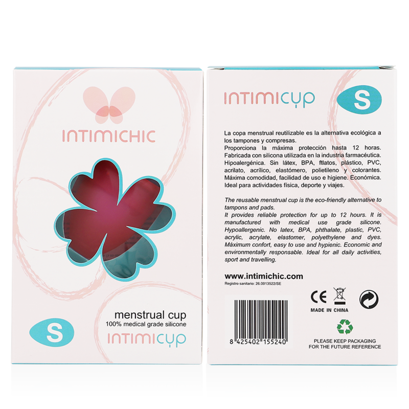 INTIMICHIC – COUPE MENSTRUELLE EN SILICONE MÉDICALE TAILLE S