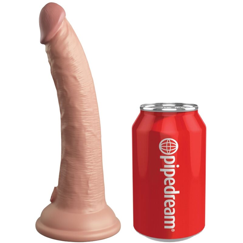 KING COCK – ELITE VIBRATEUR GODE RÉALISTE  TÉLÉCOMMANDE EN SILICONE 17.8 CM