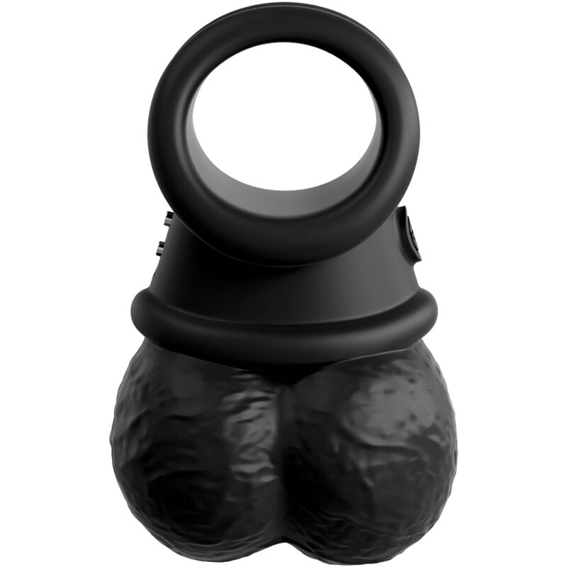 KING COCK – ELITE ANNEAU AVEC TESTICULE VIBRANT SILICONE