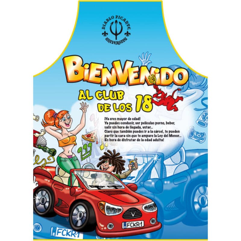 DIABLO PICANTE – TABLIER 18 ANS TEXTE ESPAGNOL