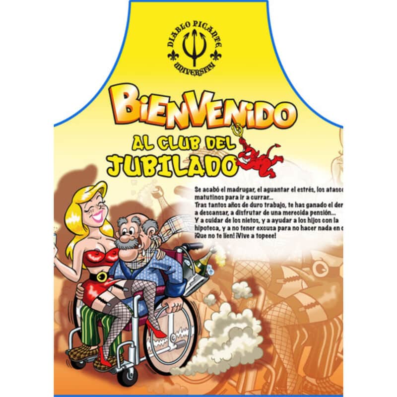 DIABLO PICANTE – TABLIER JUBILATE TEXTE ESPAGNOL