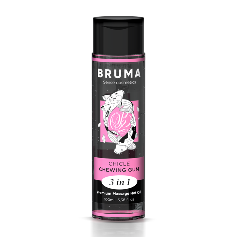BRUMA – HUILE DE MASSAGE PREMIUM EFFET CHALEUR SAVEUR GOMME 3 EN 1 – 100 ML