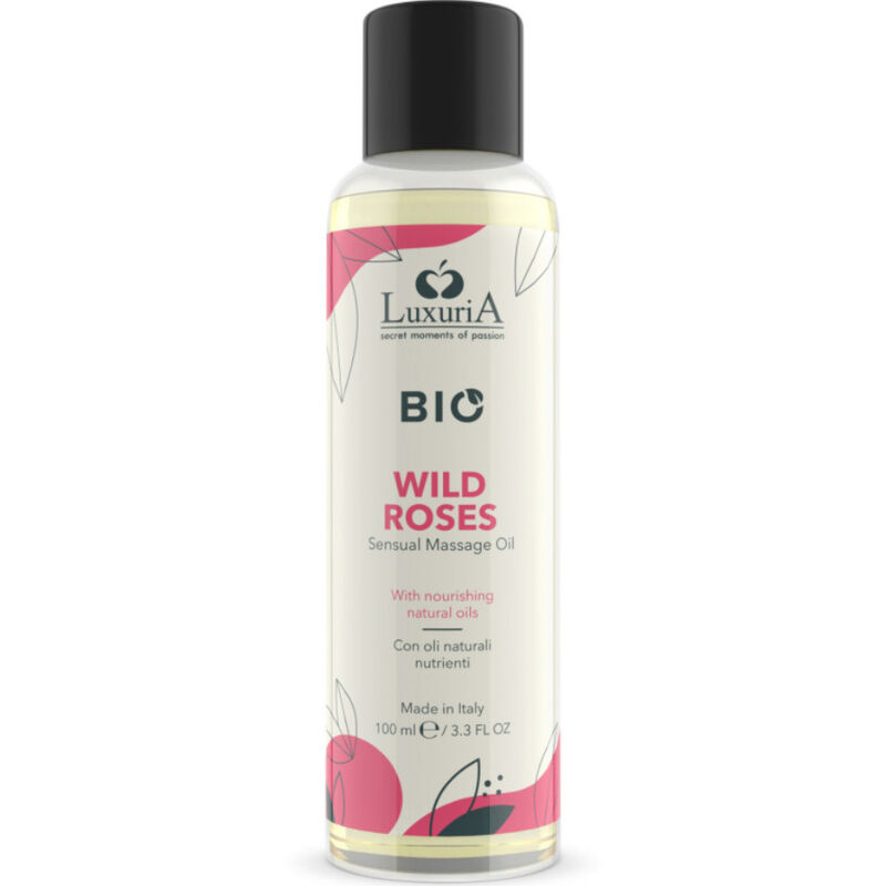 INTIMATELINE LUXURIA – HUILE DE MASSAGE BIO ROSES SAUVAGES 100 ML