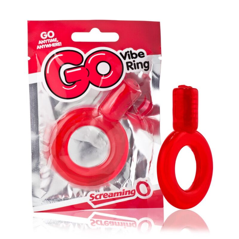 SCREAMING O – ANNEAU PÉNIEN VIBREUR GO ROUGE
