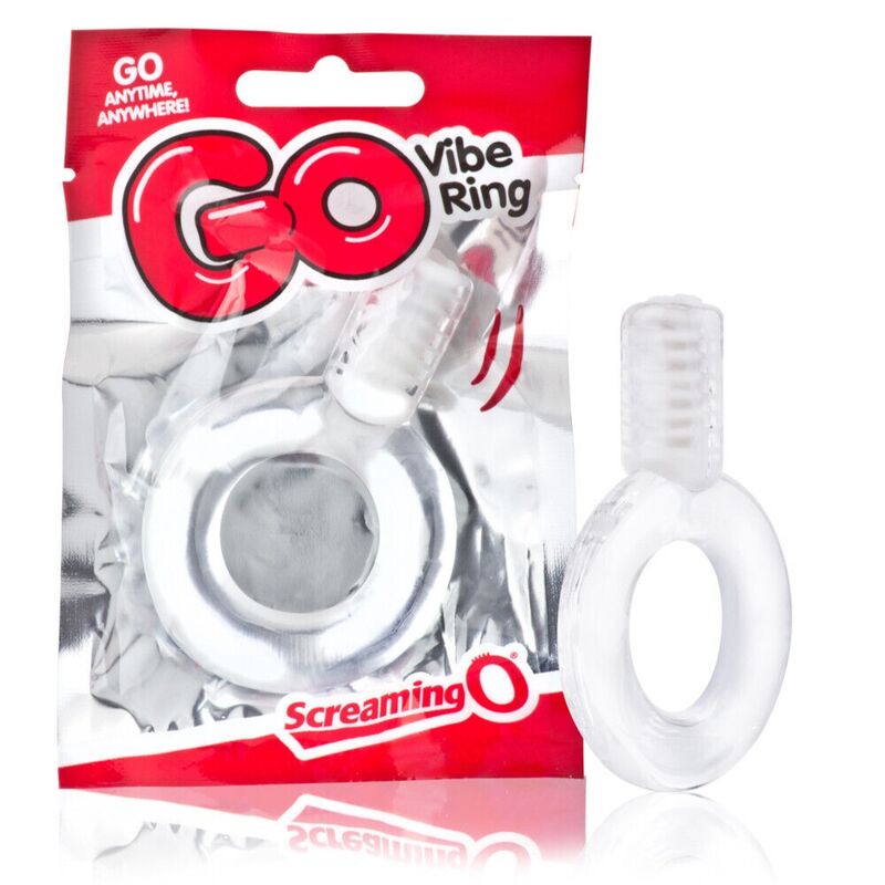 SCREAMING O – ANNEAU PÉNIEN VIBREUR GO TRANSPARENT