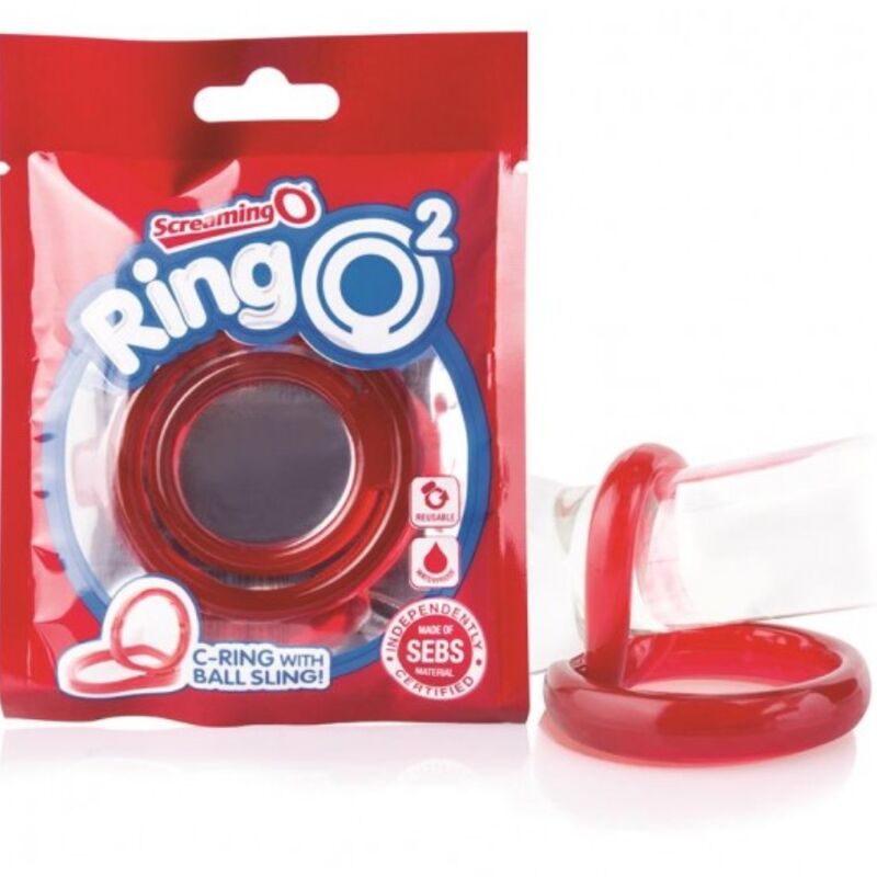 SCREAMING O – ANNEAU PÉNIENO 2 ROUGE