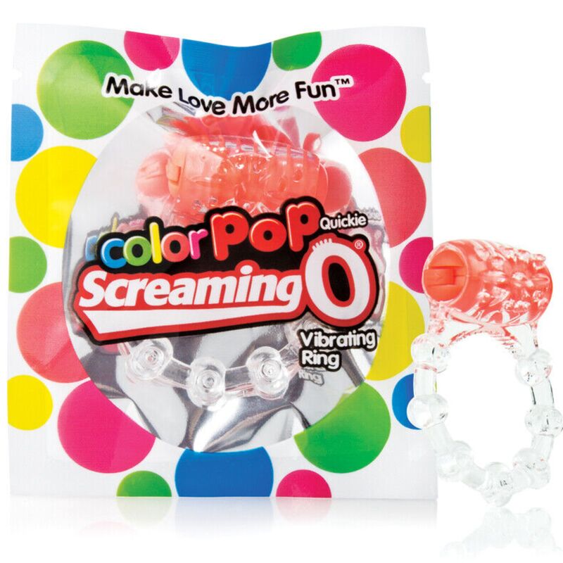 SCREAMING O – ANNEAU PÉNIEN VIBREUR COLOUR POP QUICKIE BASIC ORANGE