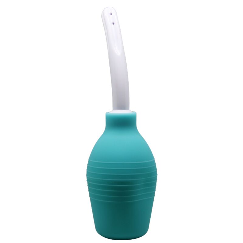 MR PLAY – DOUCHE EN CAOUTCHOUC BLEU POIRE ANAL