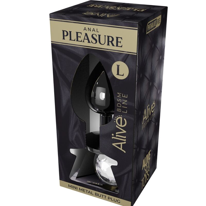 ALIVE – MINI PLUG ANAL PLEASURE MÉTAL BLANC TAILLE L