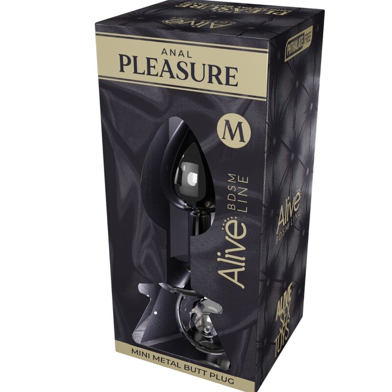 ALIVE – MINI PLUG DE PLAISIR ANAL MÉTAL BLANC TAILLE M