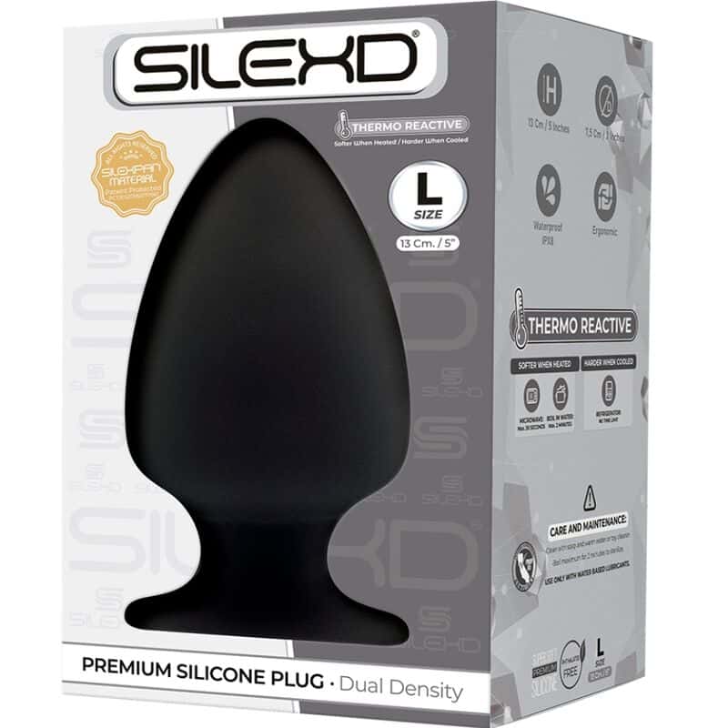 SILEXD – PLUG ANAL MODÈLE 1 PREMIUM SILEXPAN SILICONE PREMIUM THERMOREACTIF TAILLE L