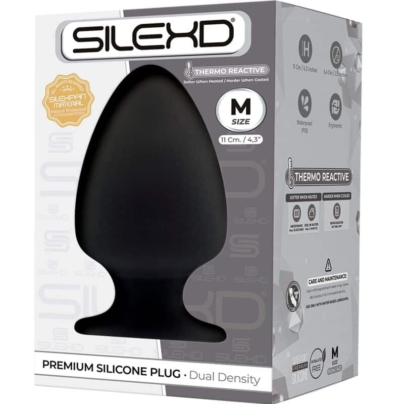 SILEXD – PLUG ANAL MODÈLE 1 PREMIUM SILEXPAN SILICONE PREMIUM THERMOREACTIF TAILLE M