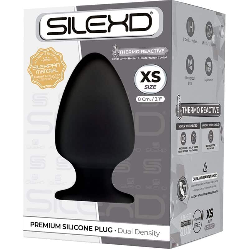 SILEXD – PLUG ANAL MODÈLE 1 PREMIUM SILEXPAN SILICONE PREMIUM THERMOREACTIF TAILLE XS