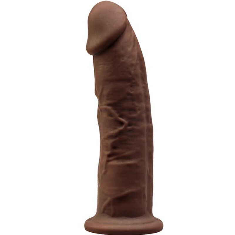 SILEXD – MODÈLE 2 PÉNIS RÉALISTE PREMIUM SILEXPAN SILICONE MARRON 15 CM