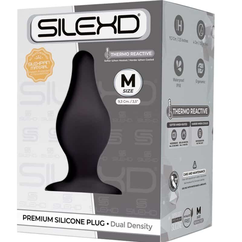 SILEXD – PLUG ANAL MODÈLE 2 PREMIUM SILEXPAN SILICONE PREMIUM THERMOREACTIF TAILLE M