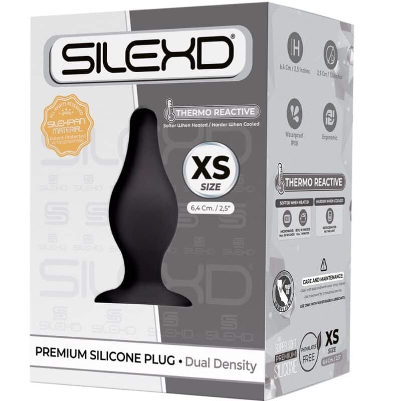 SILEXD – PLUG ANAL MODÈLE 2 PREMIUM SILEXPAN SILICONE PREMIUM THERMOREACTIF TAILLE XS