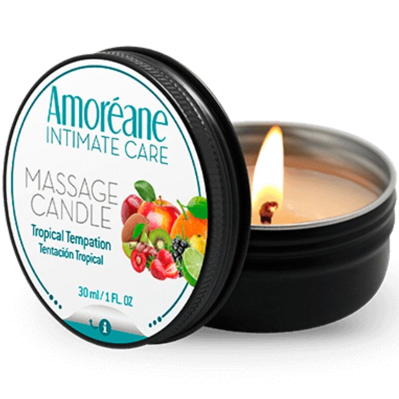 AMOREANE – BOUGIE DE MASSAGE TENTATION TROPICALE 30 ML