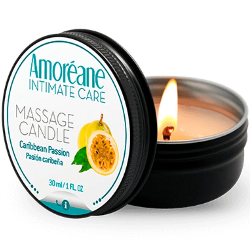 AMOREANE – BOUGIE DE MASSAGE PASSION DES CARAÏBES 30 ML