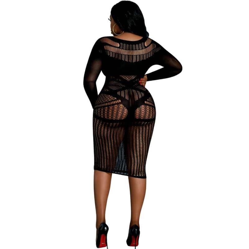 MOONLIGHT – ROBE MODÈLE 3 NOIRE GRANDE TAILLE