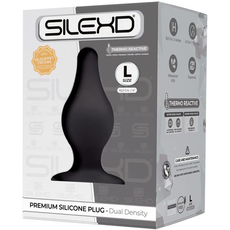 SILEXD – PLUG ANAL MODÈLE 2 PREMIUM SILEXPAN SILICONE PREMIUM THERMOREACTIF TAILLE L