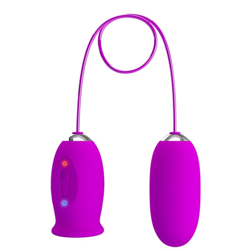 PRETTY LOVE – VIBRATEUR RECHARGEABLE DAISY DUAL EGG VIOLET