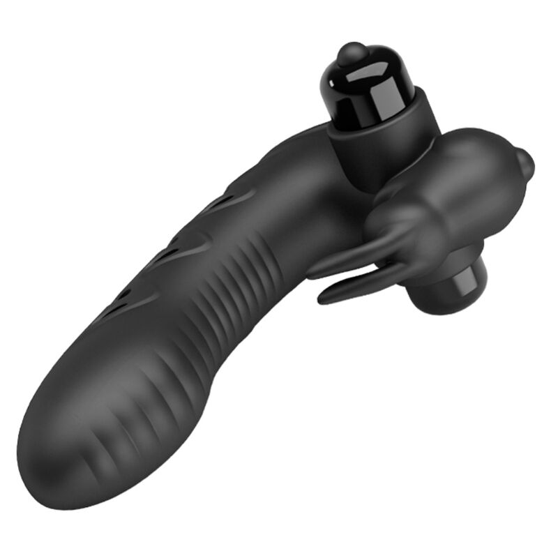 PRETTY LOVE – COUVERCLE DE DOIGT VIBRATEUR LAPIN NOIR VANCE