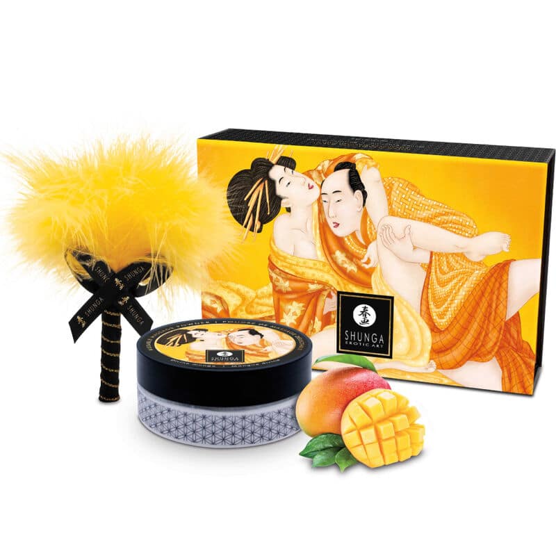 SHUNGA – KIT DE POUDRE DE MASSAGE COMESTIBLE MANGUE