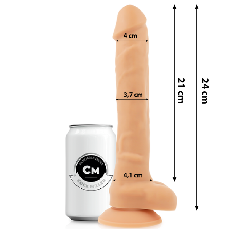 COCK MILLER – COCKSIL ARTICULABLE SILICONE DENSITÉ 24 CM