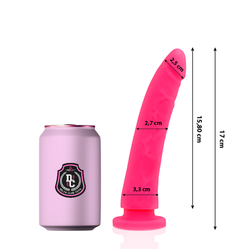 DELTA CLUB – TOYS GODE MÉDICAL SILICONE ROSE 17 X 3 CM