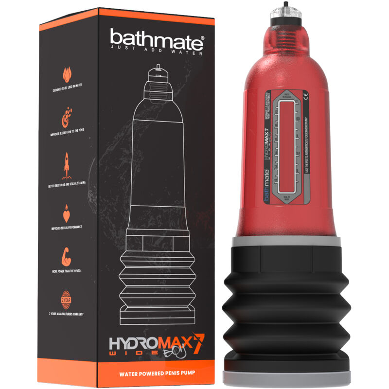 BATHMATE – HYDROMAX 7 WIDE BOY X30 ROUGE