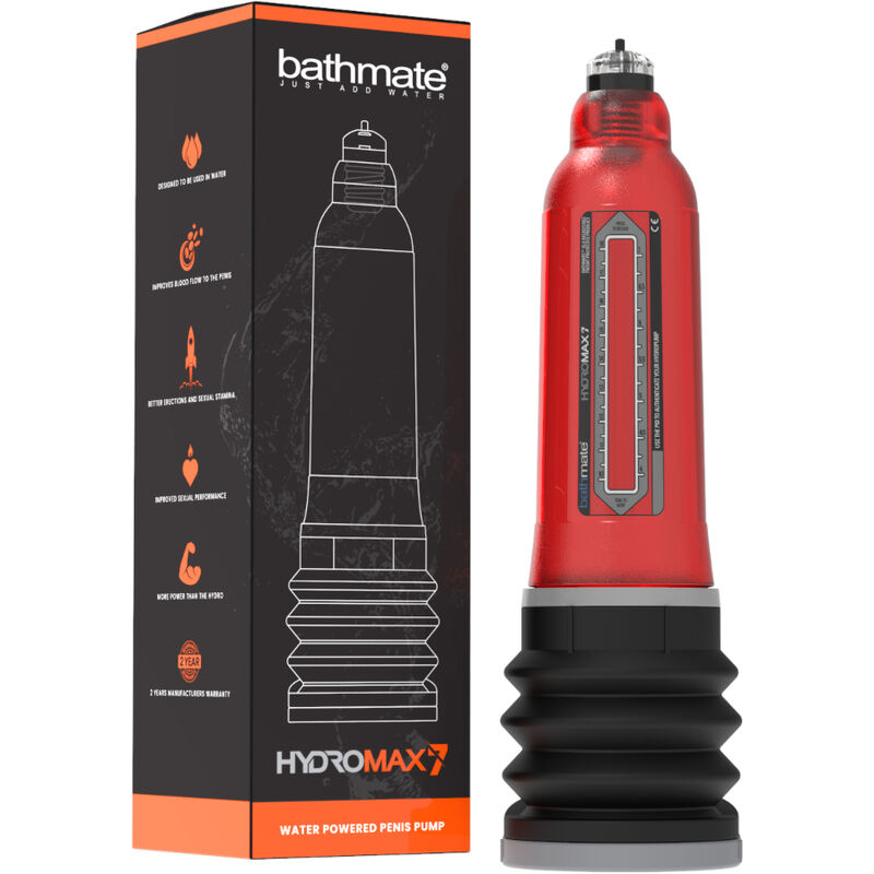 BATHMATE – HYDROMAX 7 AUGMENTATION DE PÉNIS ROUGE