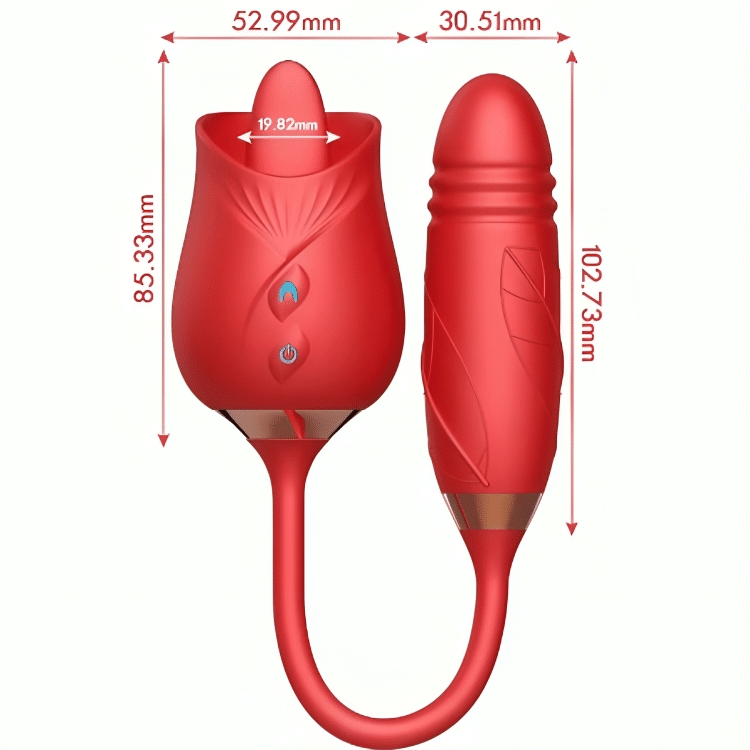 ARMONY – VIBRATEUR DE FLEUR DELIGHT  THUSTING AVEC LANGUE ROUGE
