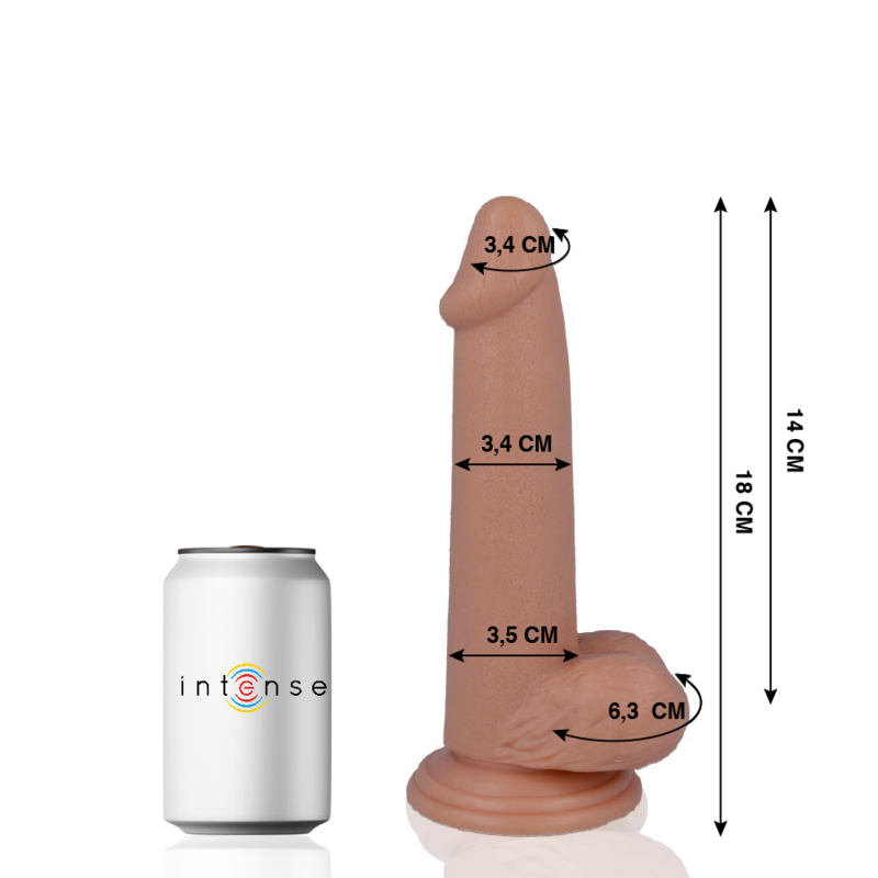 MR INTENSE – 10 PÉNIS RÉALISTE 18 CM -O- 3.4 CM