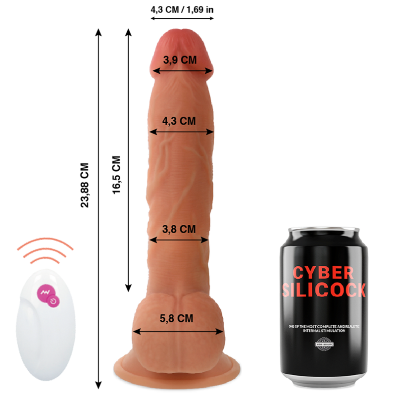 CYBER SILICOCK – TÉLÉCOMMANDE RÉALISTE MASTER BEN 23.88 CM -O- 4.3 CM