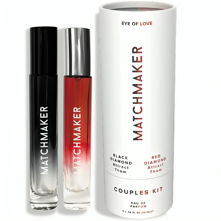 EYE OF LOVE – MATCHMAKER BLACK  RED DIAMOND COUPLES KIT PARFUM PHÉROMONES 10 ML