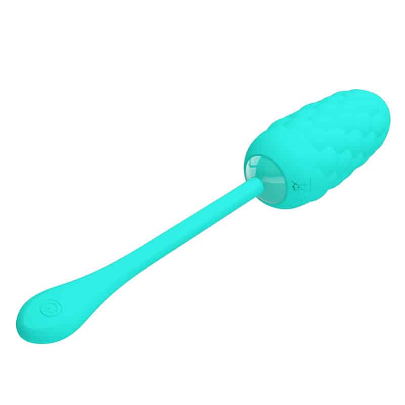 PRETTY LOVE – OEUF VIBRANT  TEXTURE MARINE RECHARGEABLE AQUA GREEN