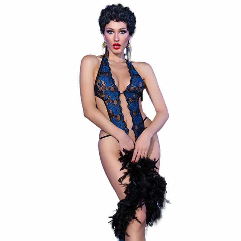 CHILIROSE – CR 4479 BODY SANS ENTREJAMBE BLEU S/M