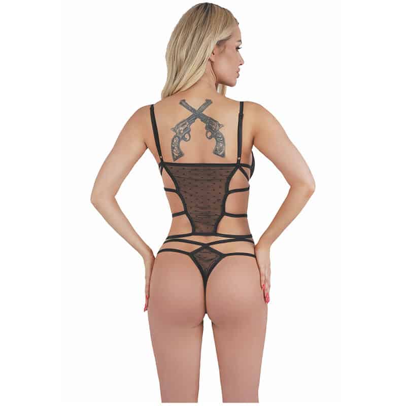 LIVCO CORSETTI FASHION – AURORA LC90727 FALDA + PANTY NEGRO