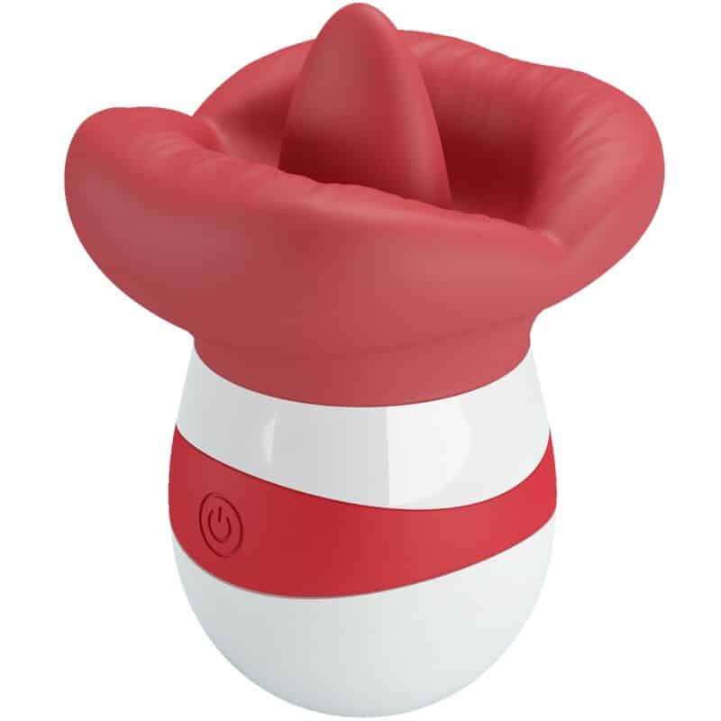 PRETTY LOVE – STIMULATEUR DE LANGUE MINA ROUGE CLAIR