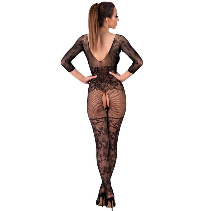LIVCO CORSETTI FASHION – BODYSTOCKING CELDON SANS CROTCHLESS NOIR TAILLE UNIQUE