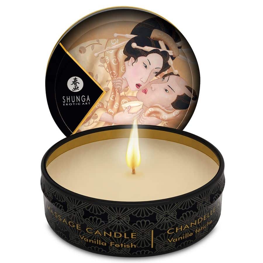 SHUNGA – BOUGIE DE MASSAGE MINI CARESS BY CANDELIGHT VANILLE 30 ML