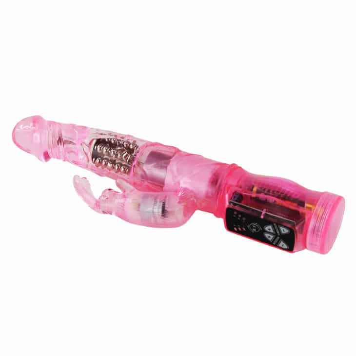 BAILE – MINI ROTATEUR LAPIN ROSE AVEC SUPERSTIMULATEUR