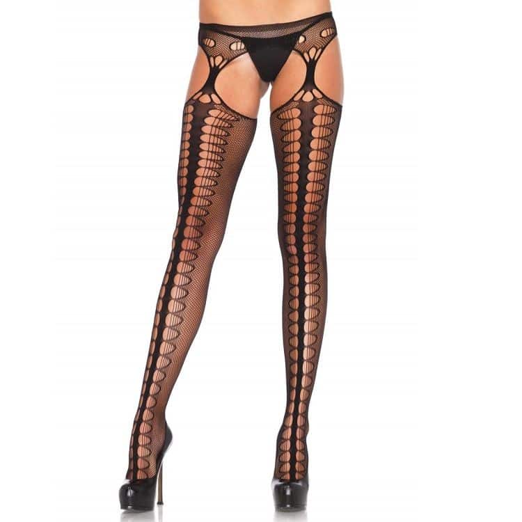 LEG AVENUE – COLLANT AVEC JARRATIÈRE EXCLUSIVE NOIR