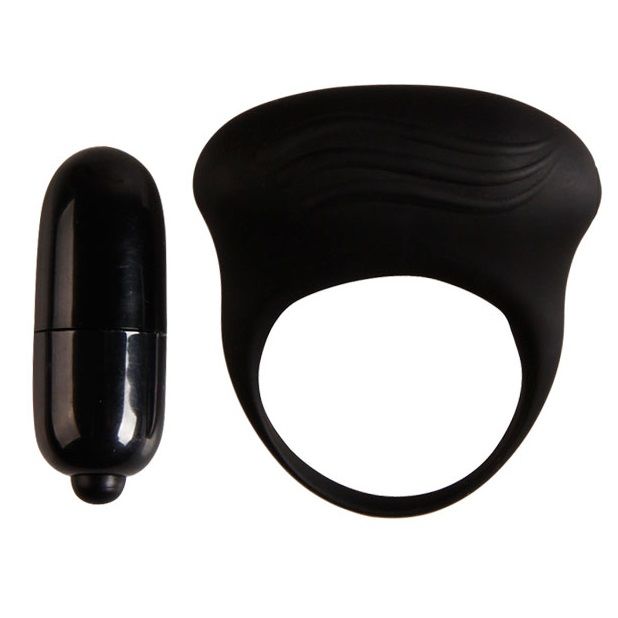 PRETTY LOVE – ANNEAU VIBRATEUR NOIR BERTRAM
